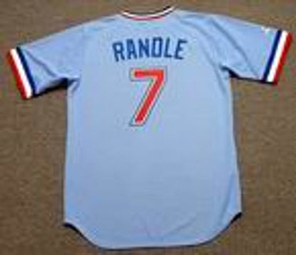 Texas Rangers Lenny Randle 1970s Cooperstown MLB jersey front view