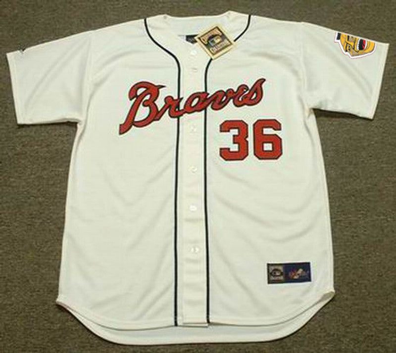 Atlanta Braves Claude Raymond Cooperstown MLB jersey front view