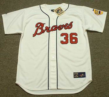 Atlanta Braves Claude Raymond Cooperstown MLB jersey front view