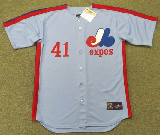 Montreal Expos Jeff Reardon Cooperstown MLB jersey front view