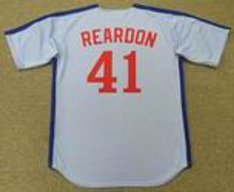 Montreal Expos Jeff Reardon Cooperstown MLB jersey front view