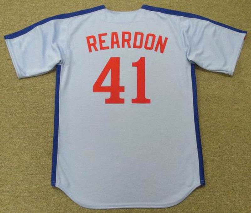 Montreal Expos Jeff Reardon Cooperstown MLB jersey front view