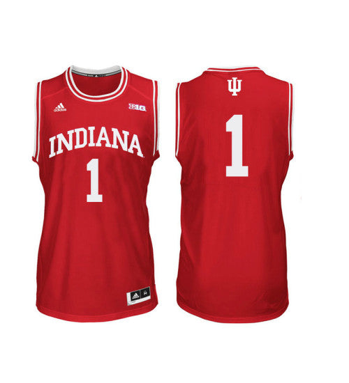 Indiana Hoosiers 1 Aljami Durham College Basketball Jersey Red stitched retro jersey