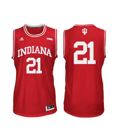 Indiana Hoosiers 21 Freddie Mcswain Jr College Basketball Jersey Red 1746 stitched retro jersey