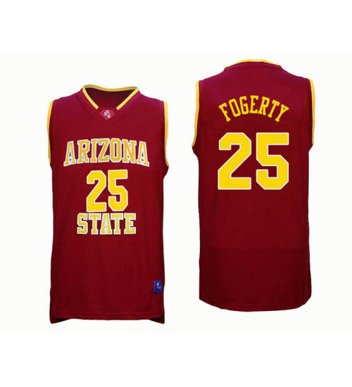 Arizona State Sun Devils 25 Grant Fogerty College Basketball Jersey Red stitched basketball jersey for game day fanwear