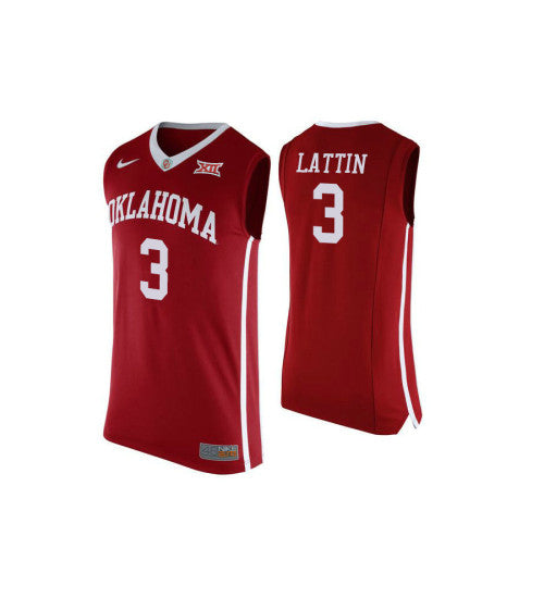 Oklahoma Sooners 3 Khadeem Lattin College Basketball Jersey Red 4115 | Stitched Jersey RTJS 7633