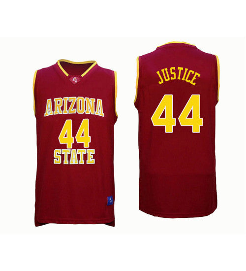 Arizona State Sun Devils 44 Kodi Justice College Basketball Jersey Red stitched basketball jersey for game day fanwear