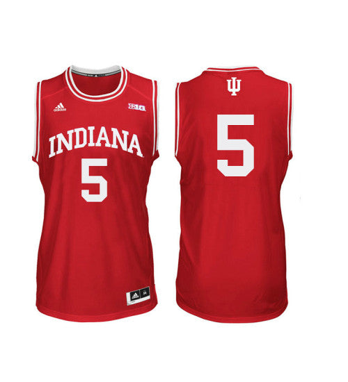 Indiana Hoosiers 5 Quentin Taylor College Basketball Jersey Red stitched retro jersey