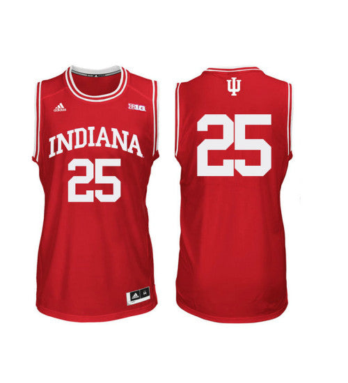 Indiana Hoosiers 25 Race Thompson College Basketball Jersey Red stitched retro jersey