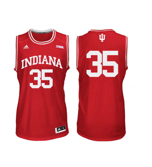 Indiana Hoosiers 35 Tim Priller College Basketball Jersey Red 1788 stitched retro jersey