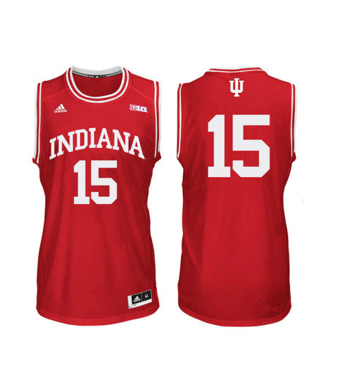Indiana Hoosiers 15 Zach Mcroberts College Basketball Jersey Red | Stitched Jersey RTJS 4150