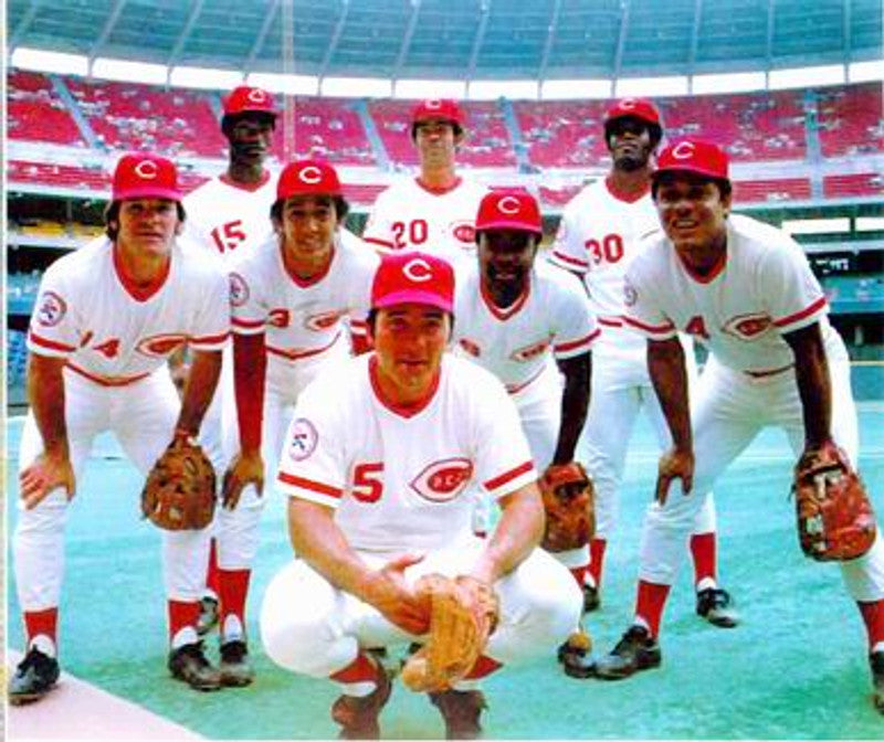 Cincinnati Reds 1970s Cooperstown Name Number MLB jersey front view