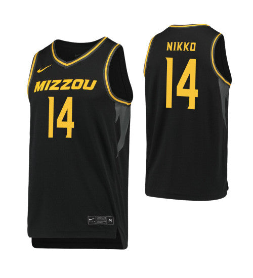 Missouri Tigers #14 Reed Nikko Black College Basketball Jersey stitched college jersey