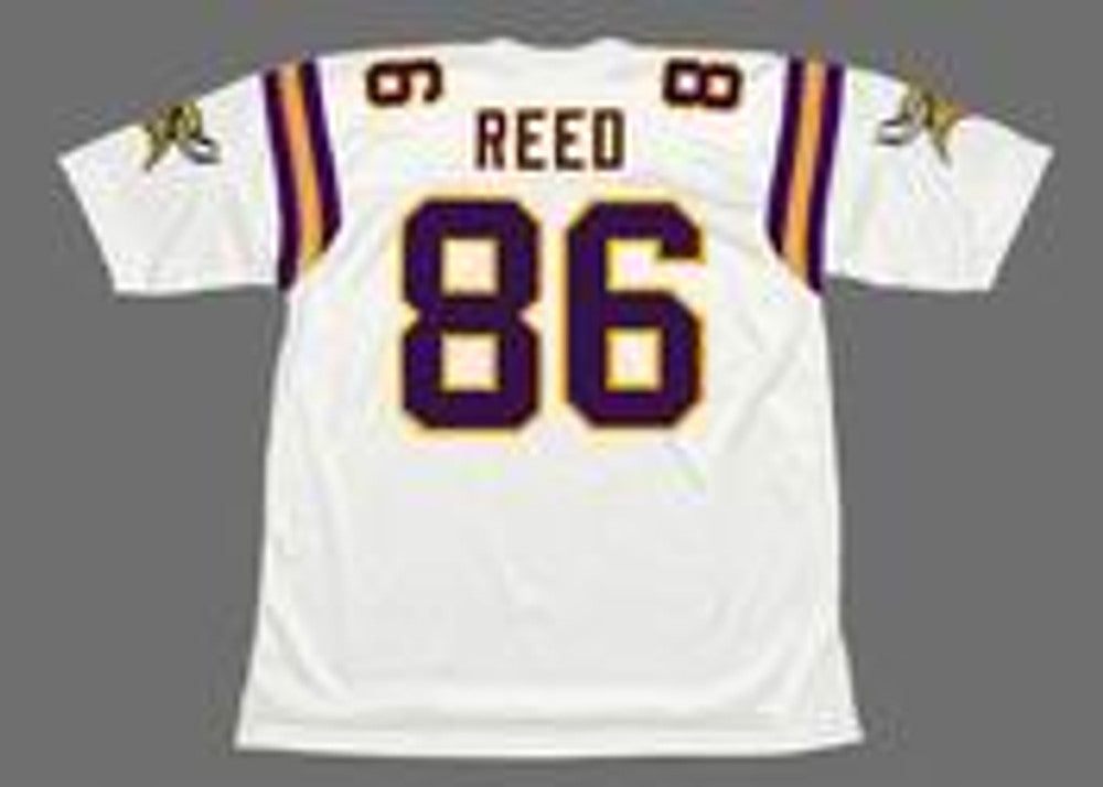Minnesota Vikings Jake Reed NFL jersey front view