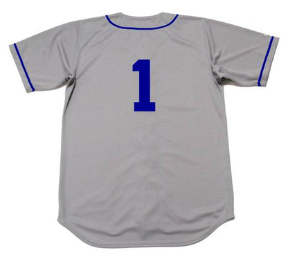 Pee Wee Reese Brooklyn Dodgers 1955 Cooperstown Away Baseball Stitched Jersey jersey front view