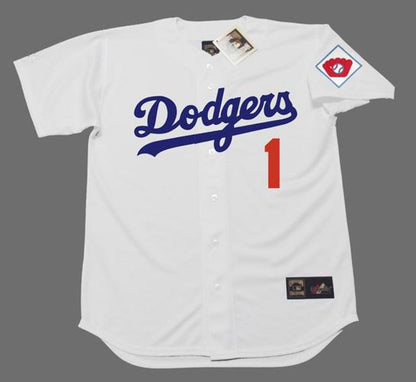 Pee Wee Reese Brooklyn Dodgers 1951 Cooperstown Home Baseball Stitched Jersey jersey front view