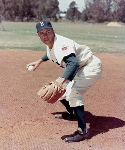 Pee Wee Reese Brooklyn Dodgers 1951 Cooperstown Home Baseball Stitched Jersey jersey front view