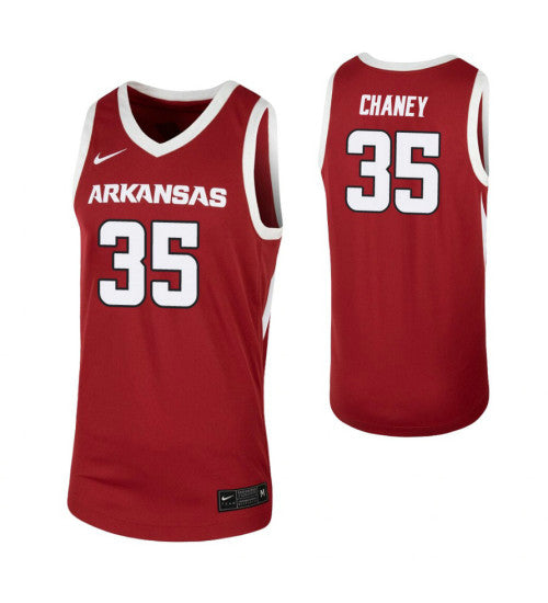 Arkansas Razorbacks 35 Reggie Chaney Cardinal College Basketball Jersey | Stitched Jersey RTJS 5450