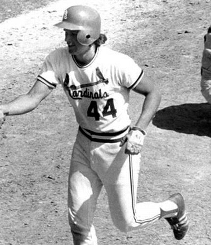 Ken Reitz St Louis Cardinals 1975 Cooperstown Home Baseball Stitched Jersey jersey front view