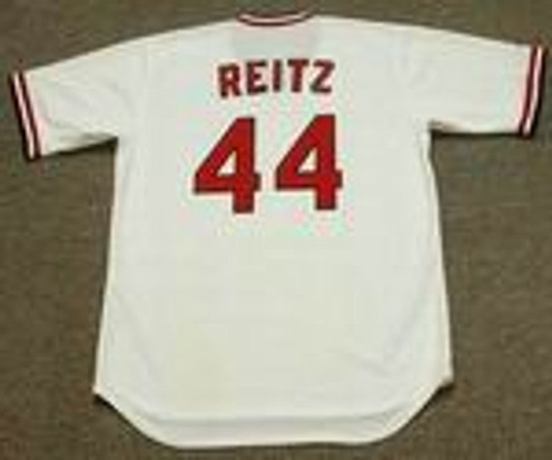Ken Reitz St Louis Cardinals 1975 Cooperstown Home Baseball Stitched Jersey jersey front view