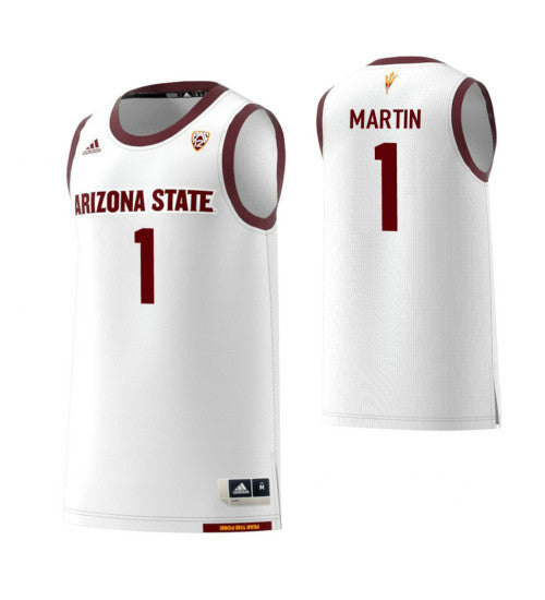 Arizona State Sun Devils 1 Remy Martin College Basketball Jersey White 6075 | Stitched Jersey RTJS 5673
