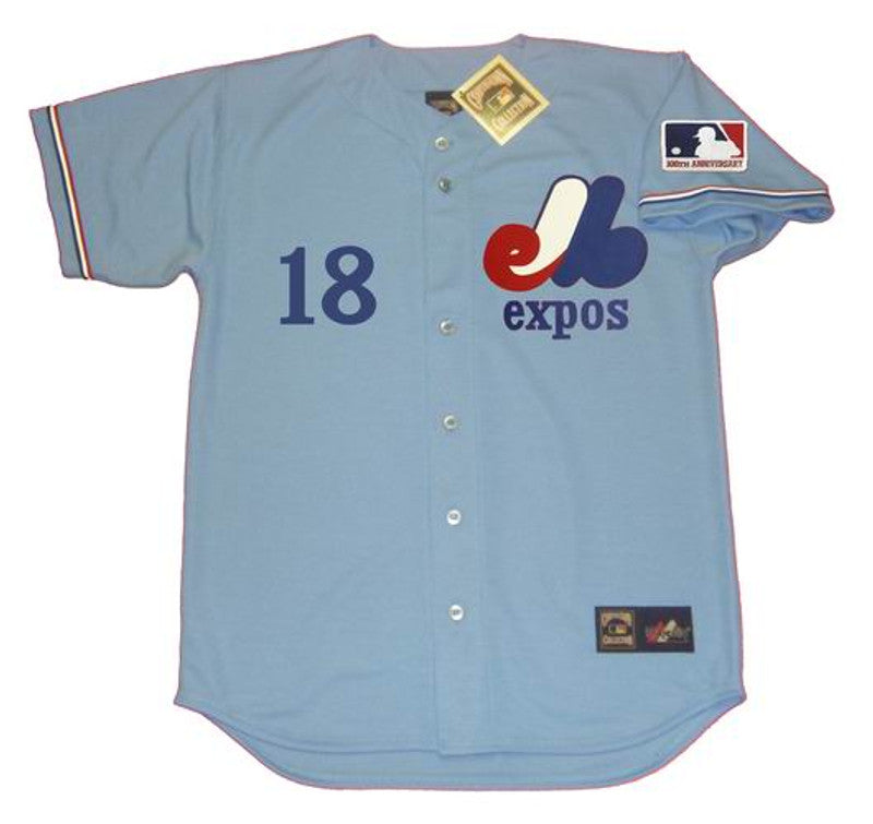 Montreal Expos Steve Renko Cooperstown MLB jersey front view