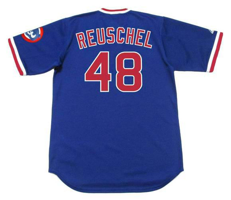 Chicago Cubs Rick Reuschel Cooperstown MLB jersey front view