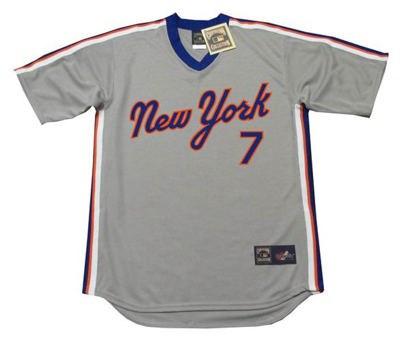 New York Mets Jose Reyes Cooperstown MLB jersey front view