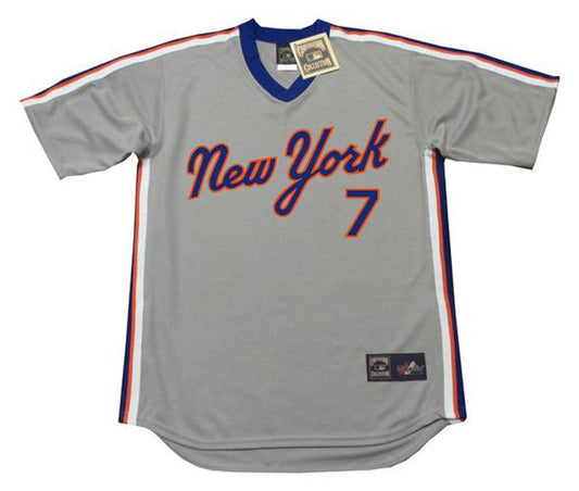 New York Mets Jose Reyes Cooperstown MLB jersey front view