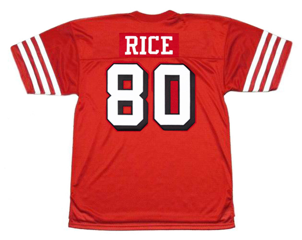 San Francisco 49ers Jerry Rice NFL jersey front view