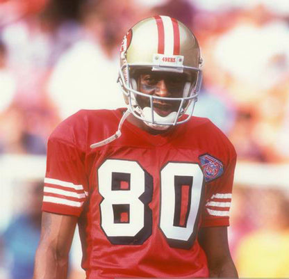 San Francisco 49ers Jerry Rice NFL jersey front view