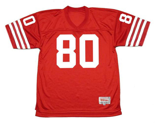 San Francisco 49ers Jerry Rice NFL jersey front view