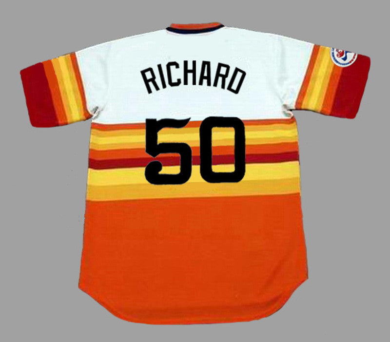 Houston Astros Jr Richard Cooperstown MLB jersey front view