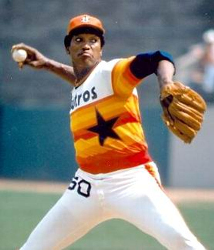 Houston Astros 1980s Cooperstown Name Number MLB jersey front view