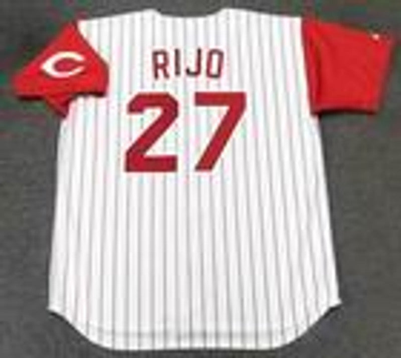 Cincinnati Reds Jose Rijo MLB jersey front view