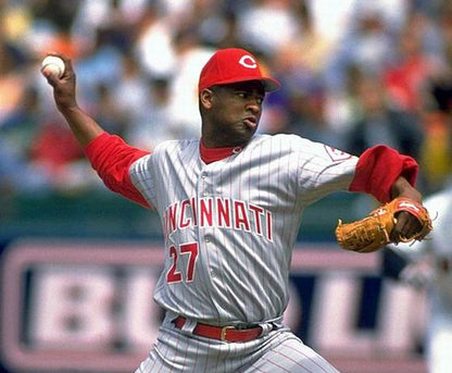 Cincinnati Reds Jose Rijo MLB jersey front view