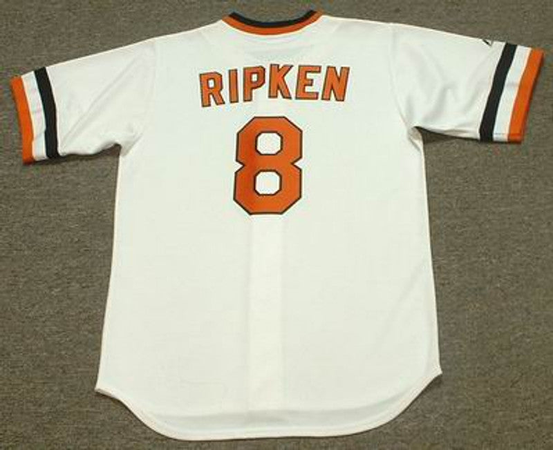 Baltimore Orioles Cal Ripken Jr Cooperstown MLB jersey front view