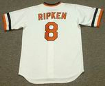 Baltimore Orioles Cal Ripken Jr Cooperstown MLB jersey front view