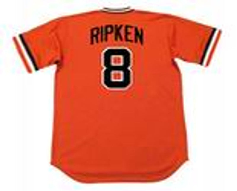 Baltimore Orioles Cal Ripken Jr Cooperstown MLB jersey front view