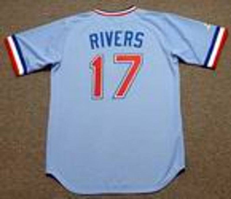 Texas Rangers Mickey Rivers Cooperstown MLB jersey front view