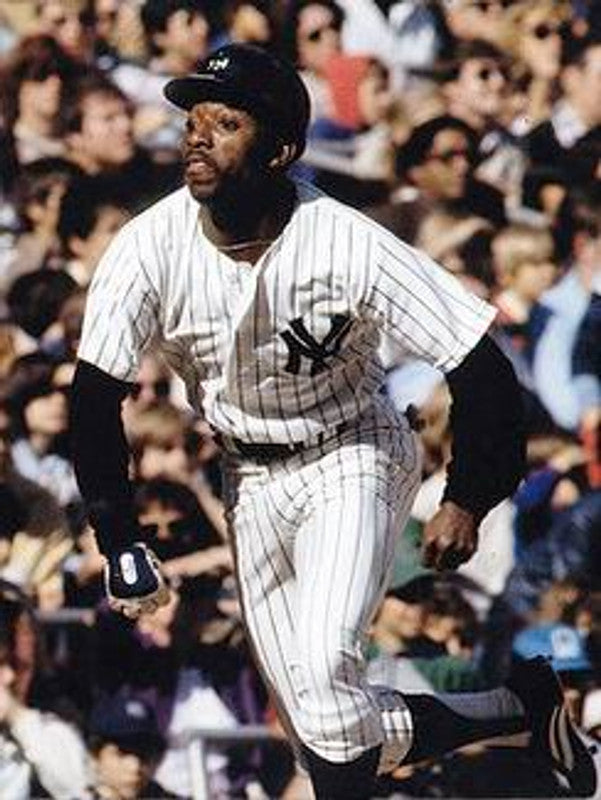 New York Yankees Mickey Rivers Cooperstown MLB jersey front view