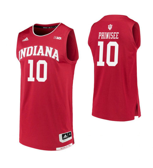 Indiana Hoosiers 10 Rob Phinisee Crimson College Basketball Jersey | Stitched Jersey RTJS 4169