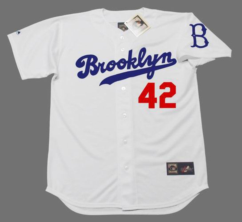 Jackie Robinson Brooklyn Dodgers 1950S Home Baseball Throwback Baseball Jersey jersey front view