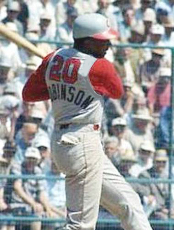 Cincinnati Reds Frank Robinson 1960s MLB jersey front view