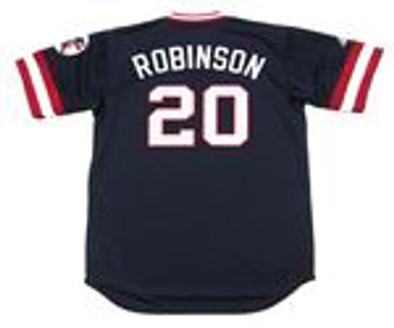 Cleveland Indians Frank Robinson MLB jersey front view