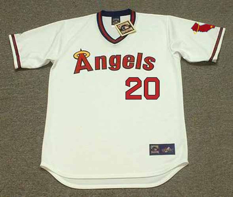 Frank Robinson California Angels 1974 Home Throwback Baseball Jersey jersey front view