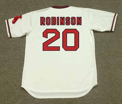 Frank Robinson California Angels 1974 Home Throwback Baseball Jersey jersey front view