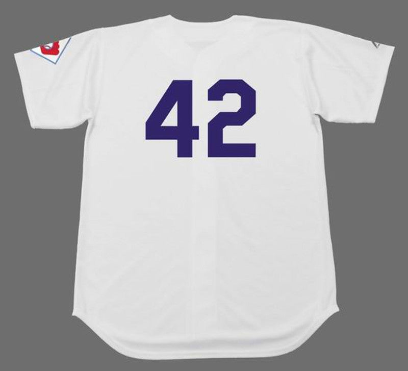 Jackie Robinson Brooklyn Dodgers 1951 Home Baseball Throwback Baseball Jersey jersey front view