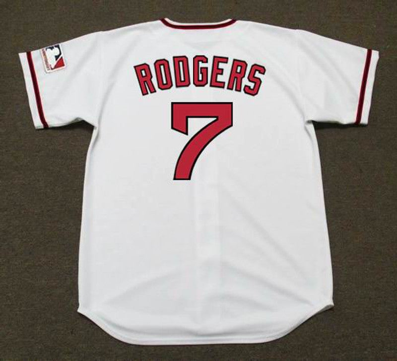 Buck Rodgers California Angels 1969 Cooperstown Home Baseball Stitched Jersey jersey front view