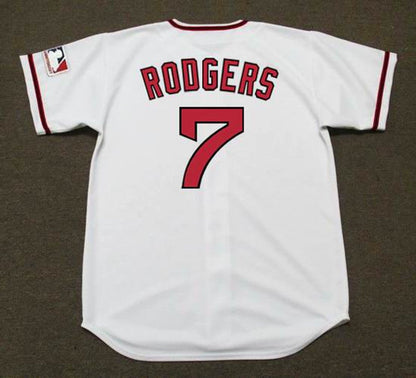 Buck Rodgers California Angels 1969 Cooperstown Home Baseball Stitched Jersey jersey front view